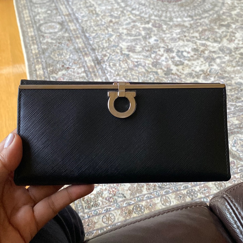 Brand New with box Salvatore Ferragamo Black Wallet